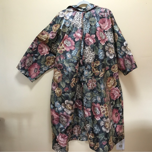 Nordic House Designs cotton Floral Trench Coat (XL) - Picture 4 of 9